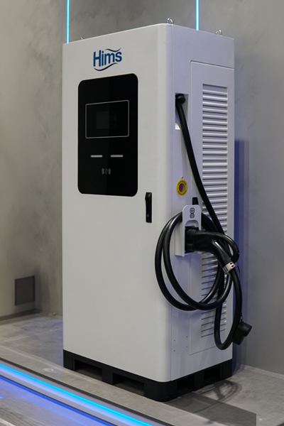 Hims HCDC-S2-80 Çift Soketli 80 kW DC Hızlı Elektrikli Araç Şarj İstasyonu - Thumbnail