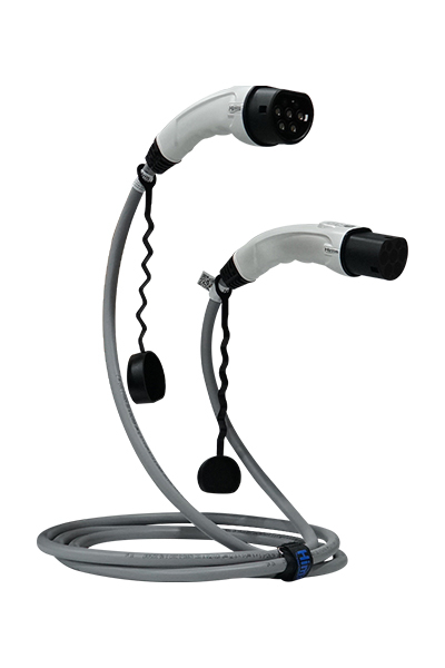 Hims - Hims EMEF-22T2-GB-7 22kW Tip 2 Soketli Gri 7m Elektrikli Araç Şarj Kablosu