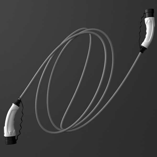 Hims EMEF-22T2-GB-7 22kW Tip 2 Soketli Gri 7m Elektrikli Araç Şarj Kablosu - Thumbnail