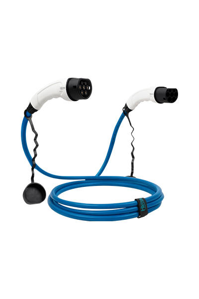 Hims - Hims EMEF-22T2-MB-5 22kW Tip 2 Soketli Mavi 5m Elektrikli Araç Şarj Kablosu