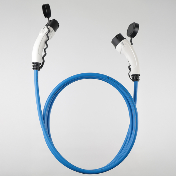 Hims EMEF-22T2-MB-7 22kW Tip 2 Soketli Mavi 7m Elektrikli Araç Şarj Kablosu - Thumbnail