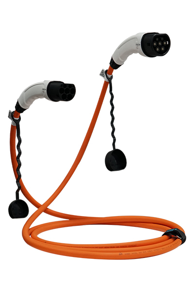 Hims - Hims EMEF-22T2-TB-3 Beyaz Soketli 22kW Turuncu 3m Elektrikli Araç Şarj Kablosu