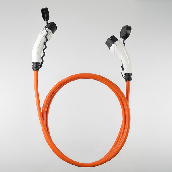 Hims EMEF-22T2-TB-5 22kW Tip 2 Soketli Turuncu 5m Elektrikli Araç Şarj Kablosu - Thumbnail