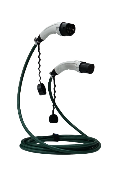 Hims - Hims EMEF-22T2-YB-10 22kW Tip 2 Soketli Yeşil 10m Elektrikli Araç Şarj Kablosu