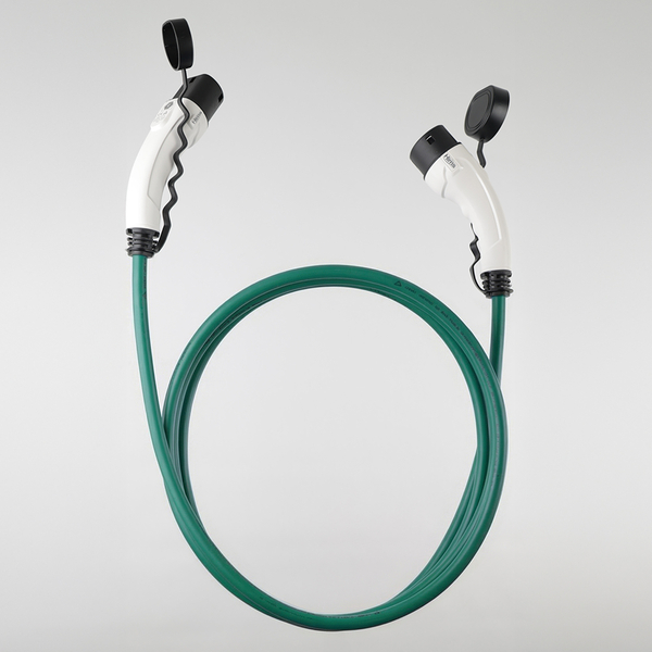 Hims EMEF-22T2-YB-10 22kW Tip 2 Soketli Yeşil 10m Elektrikli Araç Şarj Kablosu - Thumbnail