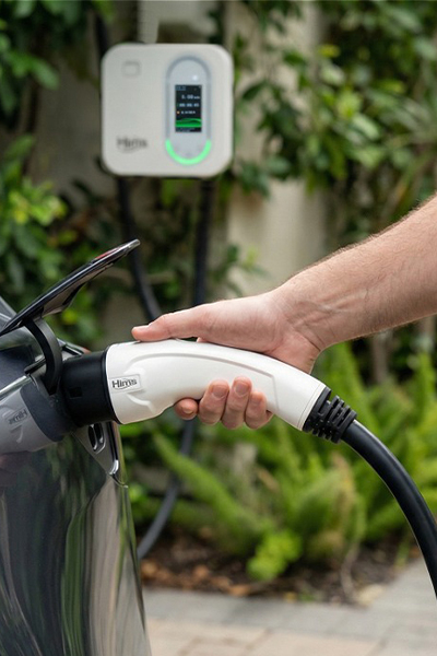 Hims HCDKB-22 22kw Destekli 5m Kablolu Smart Beyaz Elektrikli Araç Şarj İstasyonu - Thumbnail