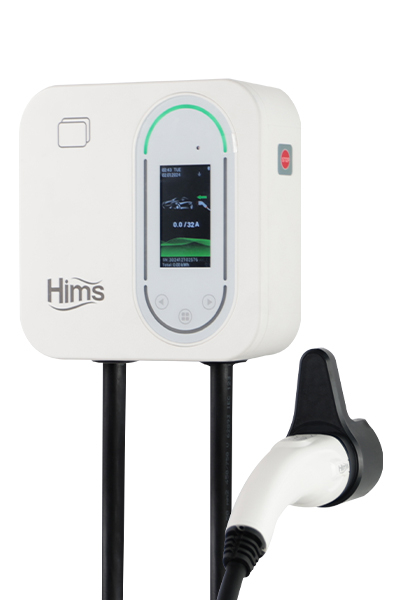 Hims - Hims HCDKB-22 22kw Destekli 5m Kablolu Smart Beyaz Elektrikli Araç Şarj İstasyonu