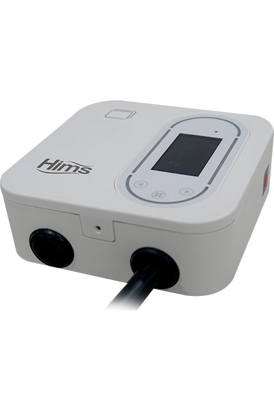 Hims HCDKB-22 22kW Tip 2 Soketli 5m Kablolu Beyaz Smart Elektrikli Araç Şarj İstasyonu - Thumbnail