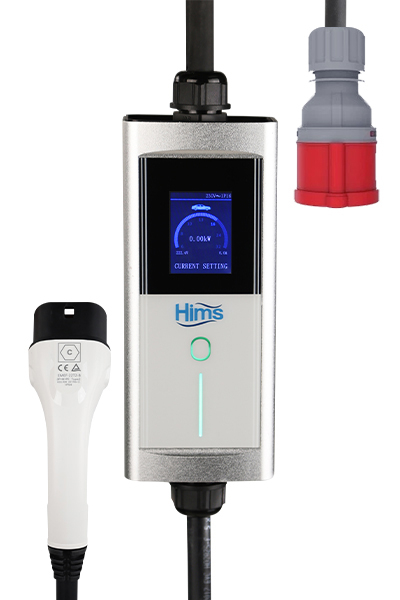 Hims - Hims HCTK-22-G-TF 22kW Tip 2 Soketli Sanayi Tipi Konnektörlü Taşınabilir Elektrikli Araç Şarj Cihazı