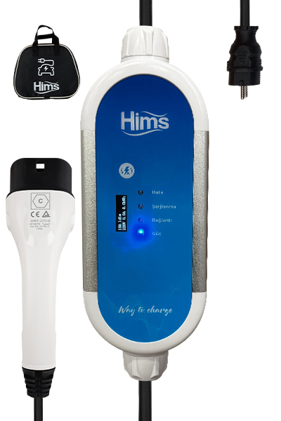 Hims - Hims HCTK-G-3 3.7kW Ev Tipi Taşınabilir Elektrikli Araç Şarj Cihazı