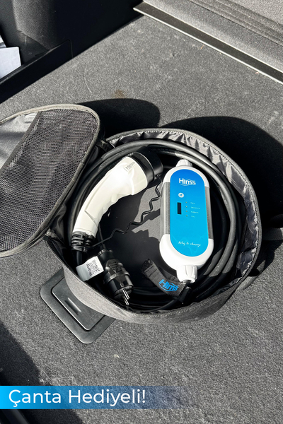 Hims HCTK-G-3 3.7kW Gümüş Taşınabilir Elektrikli Araç Şarj Cihazı - Thumbnail