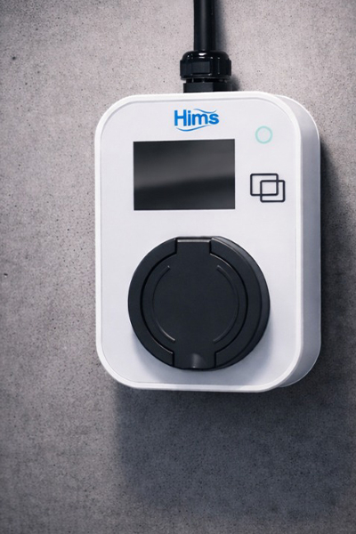 Hims HCTS-22-B 22kW Kilitli Soketli Beyaz Taşınabilir Araç Şarj Cihazı - Thumbnail