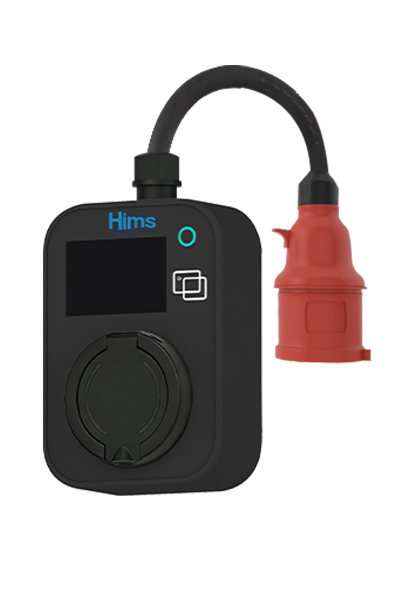 Hims - Hims HCTS-22-S 22kW Kilitli Soketli Siyah Taşınabilir Araç Şarj Cihazı