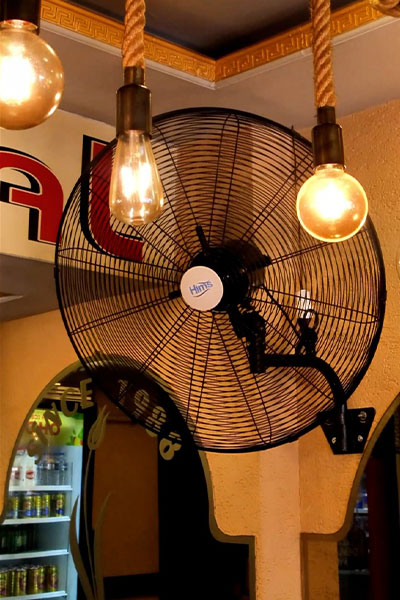 Hims HEF-D650 190W 26 inç Siyah Alüminyum 3 Kanatlı Sanayi Tipi Duvar Vantilatörü - Thumbnail