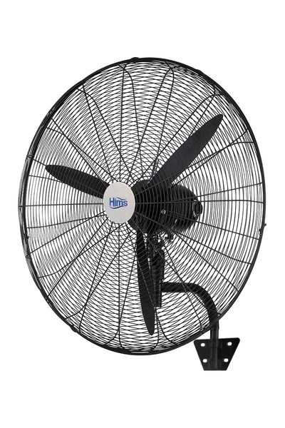 Hims - Hims HEF-D650 190W 26 inç Siyah Alüminyum 3 Kanatlı Sanayi Tipi Duvar Vantilatörü