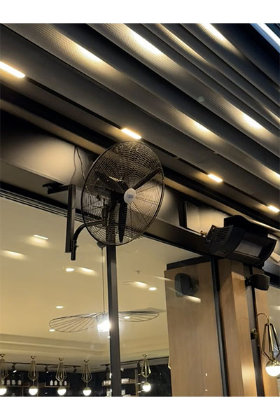 Hims HEF-DA650 190W 65 cm Siyah 3 Kanat Anahtarlı Sanayi Tipi Duvar Vantilatörü - Thumbnail