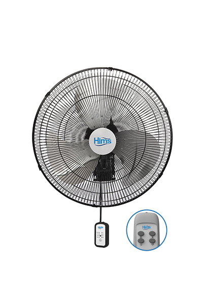 Hims HEF-DK500 130W 50 cm Siyah 3 Kanat Kumandalı Sanayi Tipi Duvar Vantilatörü - Thumbnail