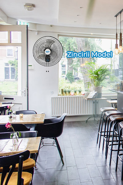 Hims - Hims HEF-DZ500 130W 50 cm Siyah 3 Kanat Zincirli Sanayi Tipi Duvar Vantilatörü Hims HEF-DZ500 130W 50 cm Siyah 3 Kanat Zincirli Sanayi Tipi Duvar Vantilatörü - Thumbnail