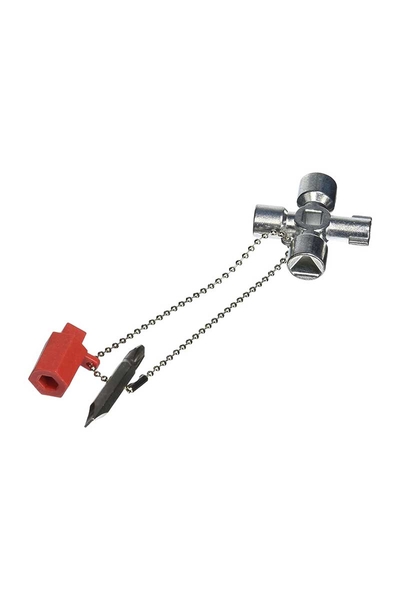 Knipex - Knipex 00 11 02 Kısa Kumanda Dolabı Anahtarı Knipex 00 11 02 Kısa Kumanda Dolabı Anahtarı - Thumbnail