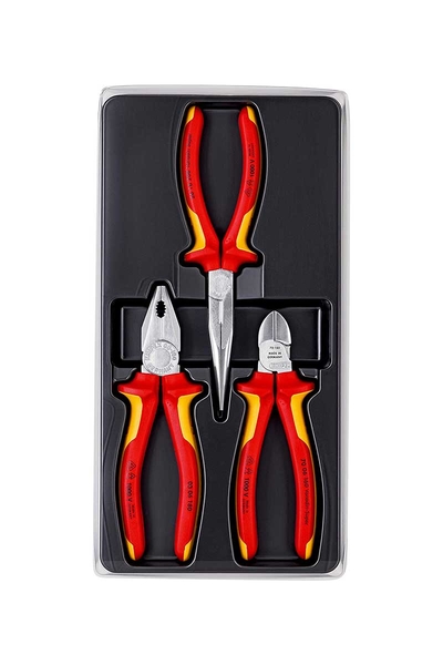 Knipex - Knipex 00 20 12 3lü Pense Seti Knipex 00 20 12 3lü Pense Seti - Thumbnail