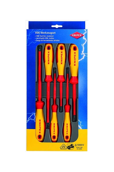 Knipex - Knipex 00 20 12 V01 Tornavida Seti Knipex - Knipex 00 20 12 V01 Tornavida Seti