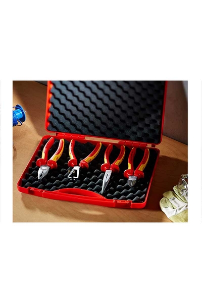 Knipex - Knipex 00 20 15 - 4 Parçalı VDE Kompakt Kutu Knipex 00 20 15 - 4 Parçalı VDE Kompakt Kutu - Thumbnail