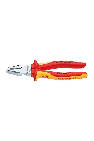 Knipex - Knipex 02 06 200 Ağır Hizmet VDE Kombine Pense Knipex - Knipex 02 06 200 Ağır Hizmet VDE Kombine Pense