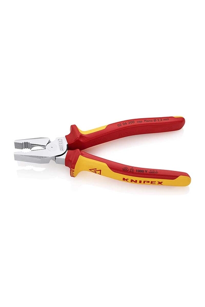 Knipex 02 06 200 Ağır Hizmet VDE Kombine Pense - Thumbnail