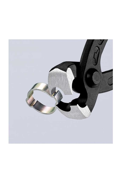 Knipex 10 99 I220 Kulaklı Kelepçe Pensesi ve Yan Presleme Tırnağı - Thumbnail