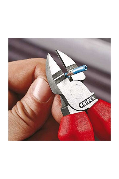 Knipex 14 22 160 Kablo Sıyırıcılı Yan Keski - Thumbnail