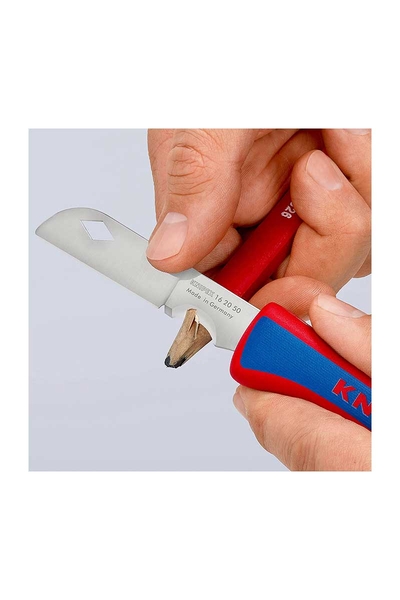 Knipex 16 20 50 SB Elektrikçi Katlanabilir Bıçak - Thumbnail