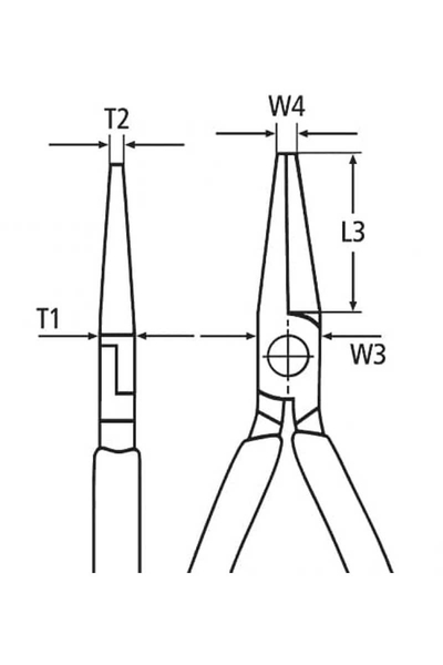 Knipex 25 05 160 Düz Kargaburun - Thumbnail