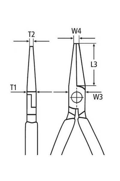 Knipex 25 06 160 VDE Düz Kargaburun - Thumbnail
