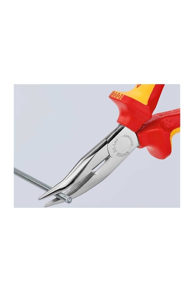 Knipex 25 26 160 VDE Eğri Ağız Kargaburun - Thumbnail