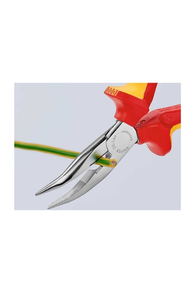 Knipex 25 26 160 VDE Eğri Ağız Kargaburun - Thumbnail