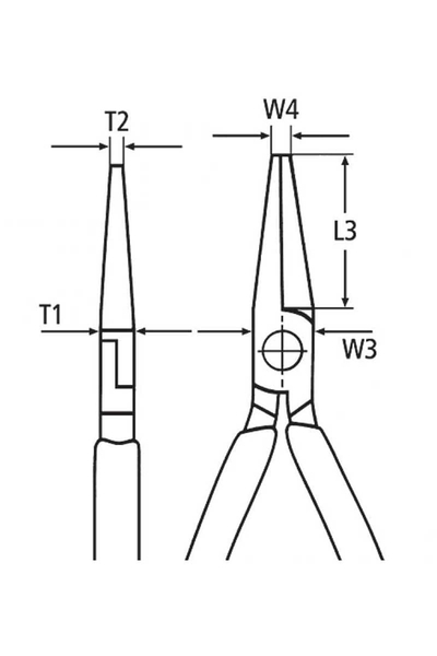 Knipex 30 21 140 Düz Kargaburun - Thumbnail