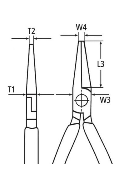 Knipex 30 23 140 Düz Kargaburun - Thumbnail