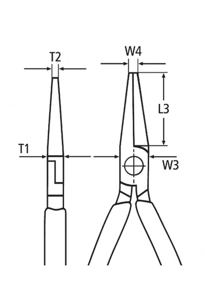 Knipex 30 31 160 Düz Kargaburun - Thumbnail