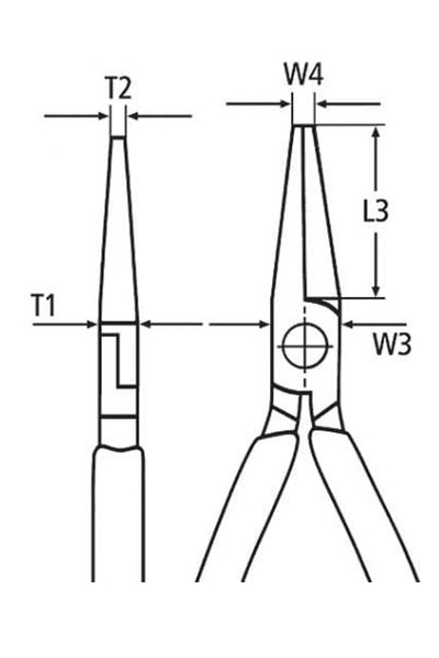 Knipex 32 11 135 Elektronikçi Kargaburun - Thumbnail