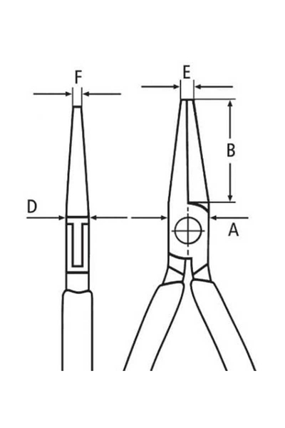 Knipex 35 11 115 Elektronikçi Kargaburun - Thumbnail