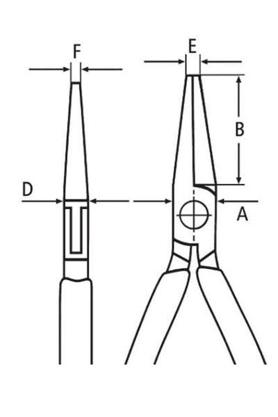 Knipex 35 21 115 Elektronikçi Kargaburun - Thumbnail