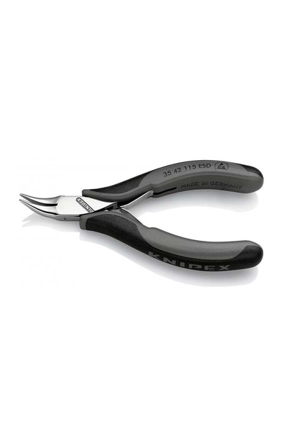 Knipex 35 42 115 ESD Elektronikçi Eğri Kargaburun - Thumbnail