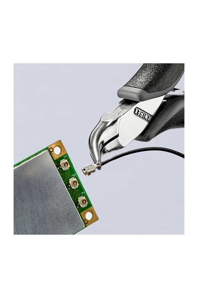 Knipex 35 42 115 ESD Elektronikçi Eğri Kargaburun - Thumbnail