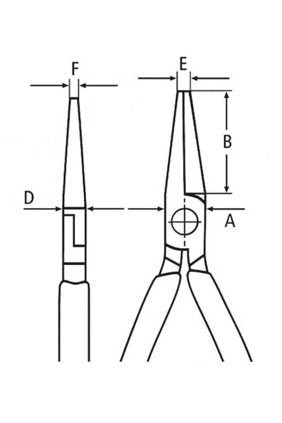 Knipex 37 11 125 Elektronikçi Kargaburun - Thumbnail