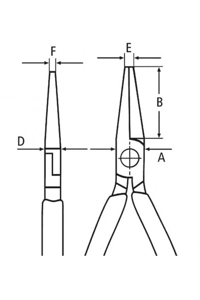 Knipex 37 41 125 Elektronikçi Kargaburun - Thumbnail