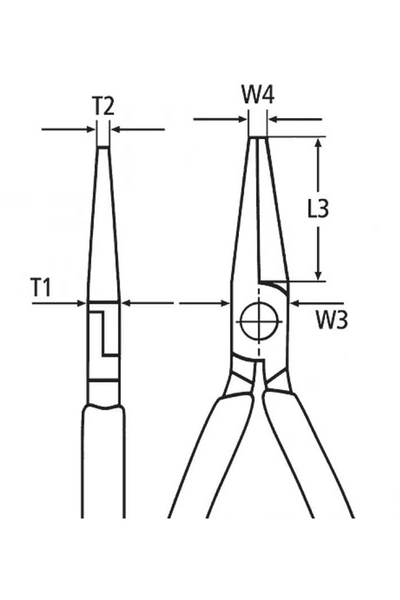 Knipex 38 91 200 Mekanikçi Kargaburun - Thumbnail
