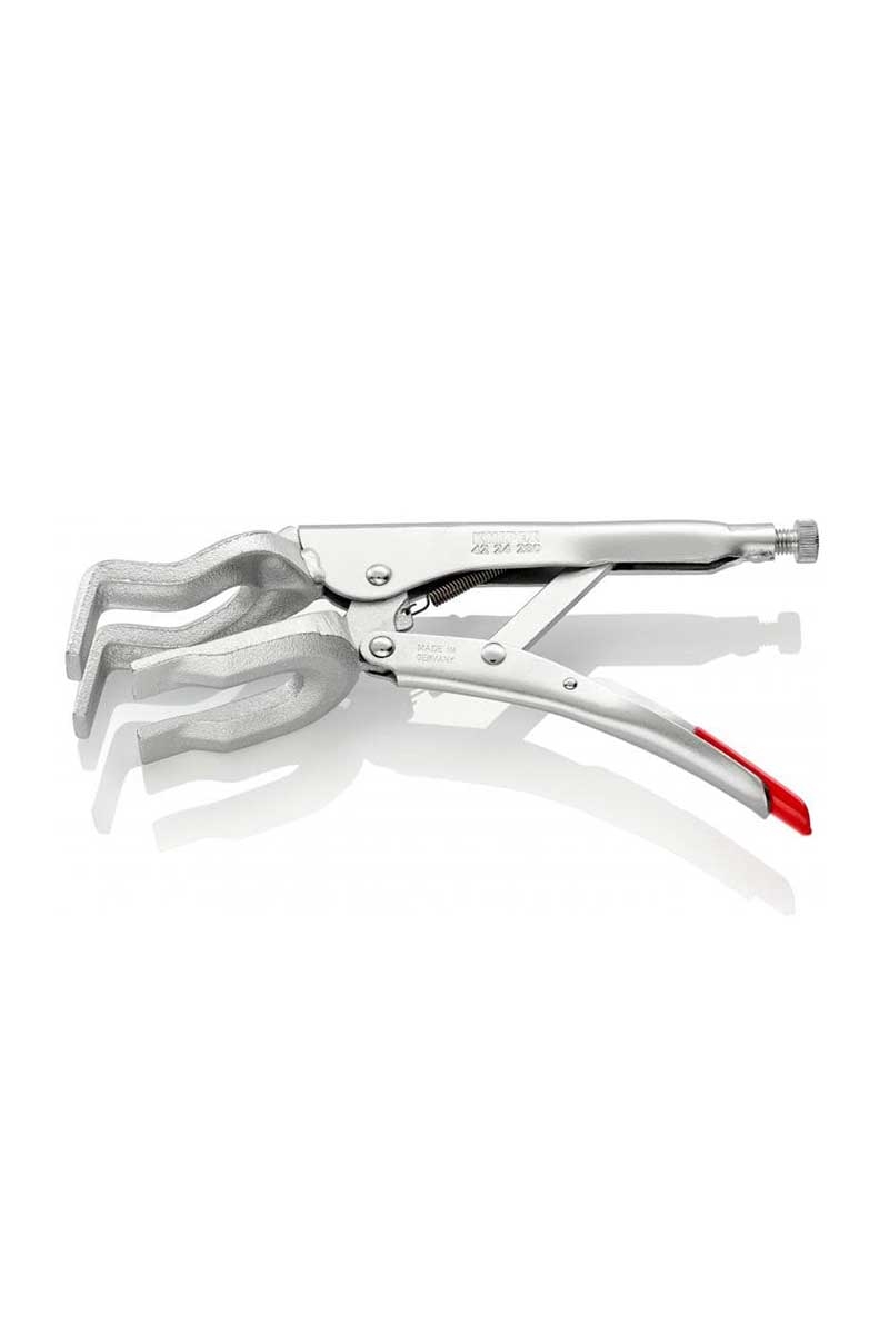 Knipex Pinza A Morsetto Zincata 42 44 280 – 280 Mm, Per Serraggio Materiali Piani E Sagomati