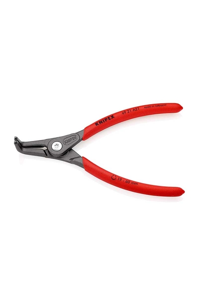 Knipex 49 21 A21 Ağır Hizmet Eğri Dış Segman Pensi - Thumbnail