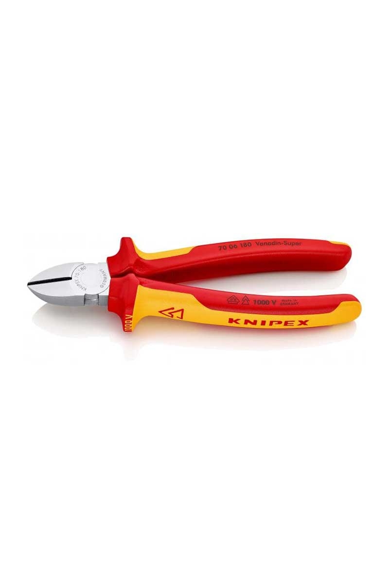  Knipex 70 06 180 - 1000v 180mm Vde Yan Keski