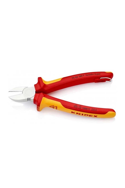 Knipex 70 06 180 T VDE Asma Halkalı Yan Keski - Thumbnail